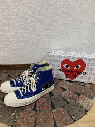 CONVERSE PLAY 파란색 하이컷 스니커즈 컨버스