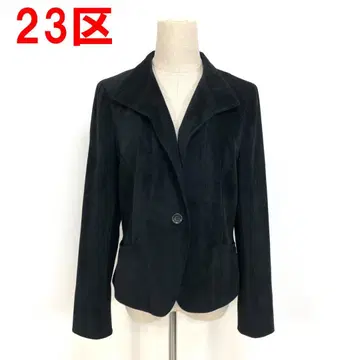 A6358 23구 테일러드 자켓 안감 있음 벨로아 블랙 검정 44