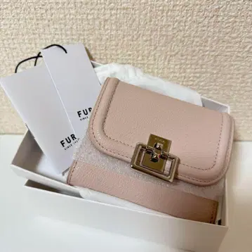 [새상품급] FURLA furla 핑크 3단 폴더형 지갑