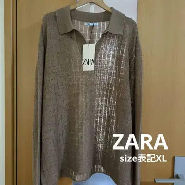 ZARA 니트 피케 셔츠 긴팔
