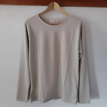 Spick & Span 파인 코튼 롱 T 베이지