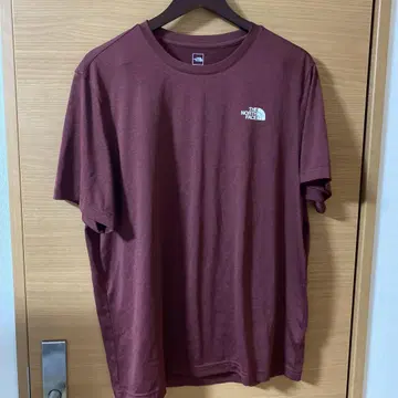 THE NORTH FACE 버건디 티셔츠 XL 반팔