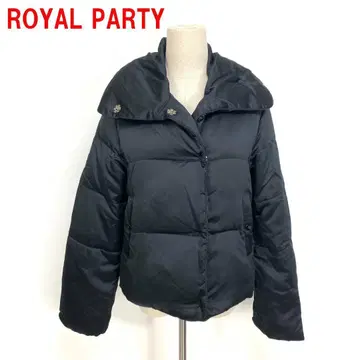 A4968 로얄 파티 다운 자켓 코트 페더 블랙 38