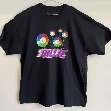 BILLIE 무라카미 다카시 카이카이키키 T셔츠 블랙