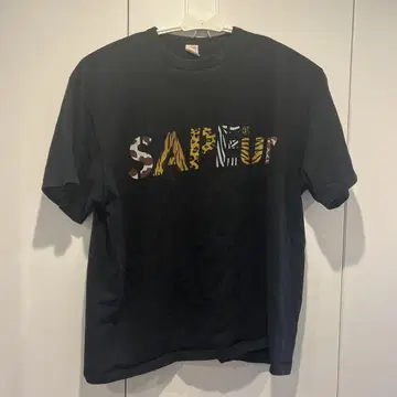 SAPEUR 블랙 티셔츠 2XL 사풀