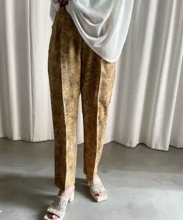 아메리 밀라 리넨 느낌 테이퍼드 팬츠