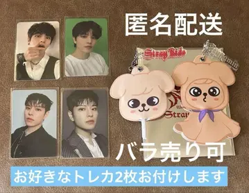 스키즈 skzoo 퍼핌 미니 부채 키링 트레이딩 카드 2장 덤