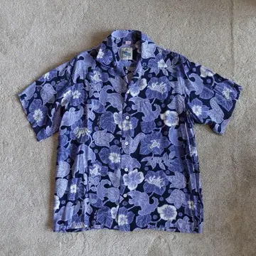 코나 베이 하와이 Kona Bay Hawaii 알로하 셔츠 M