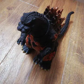 버닝 고질라 2001 피규어 블랙과 오렌지 약 17cm