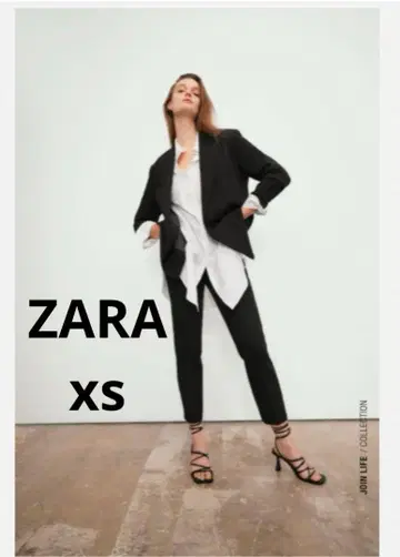 ZARA 여성용 더블 브레스트 오버 사이즈 블레이저 자라 블랙 XS