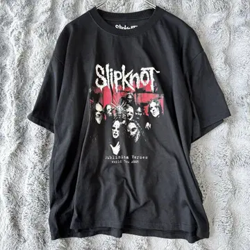 Slipknot 2005 월드 투어 티셔츠 LL 사이즈 블랙 XL