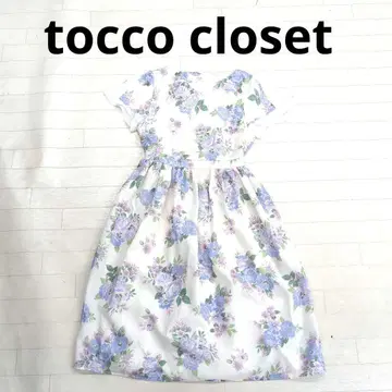 229 tocco closet 플로럴 프린트 A라인 원피스