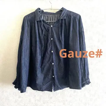 Gauze# 개더 블라우스 거즈 일본제