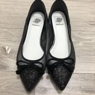 에마 프란시스 플랫 발레 슈즈 (블랙 튤) 25cm