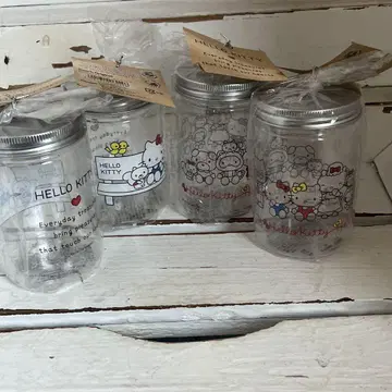 헬로키티 캐니스터 플라스틱 세트