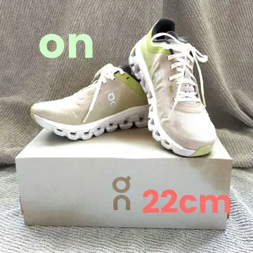 CLOUDFLOW 스니커즈 베이지/그린 22cm