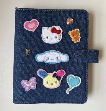 산리오 데님 와펜 바인더