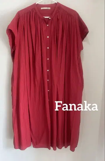 새상품급 fanaka 파나카 원피스 셔츠 빨간색 ships 쉽스