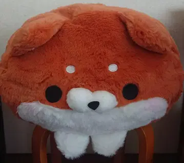코로코로 라이프 개 얼굴 쿠션 봉제 인형 오렌지