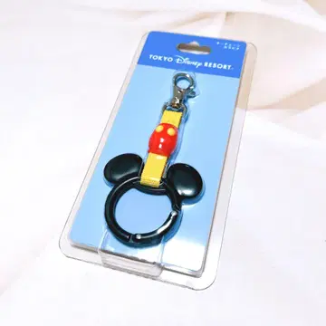 미키 키체인 카라비너 매달린 가죽 끈 도쿄 디즈니 리조트