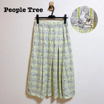 people tree 무민 계곡의 여름 축제 오가닉 코튼 스커트