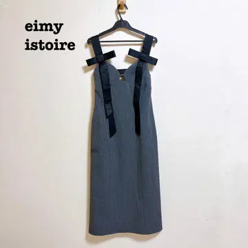 eimy istoire 숄더 리본 원피스