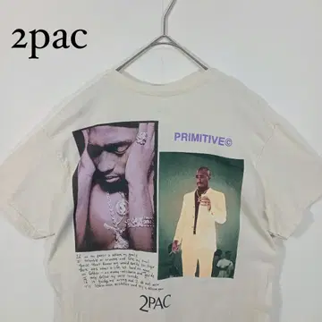 2pac 프리미티브 티셔츠 투팍 힙합 M