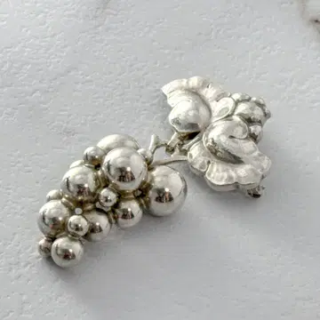 GEORG JENSEN 217 B 브로치 그레이프 포도 실버