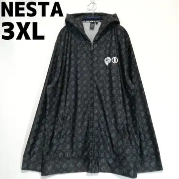 NESTA BRAND 3XL 사이즈 래쉬가드 지퍼 후드티 블랙 네스타