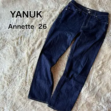 새상품급 YANUK Annette OWI 스트레이트 26 인디고 아네트