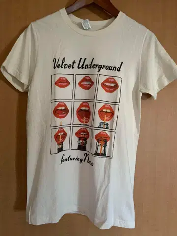 Velvet Underground/밴딩 티셔츠/S 사이즈
