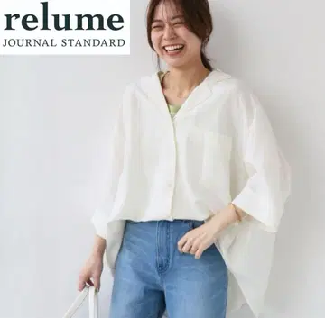relume 반팔 화이트 셔츠