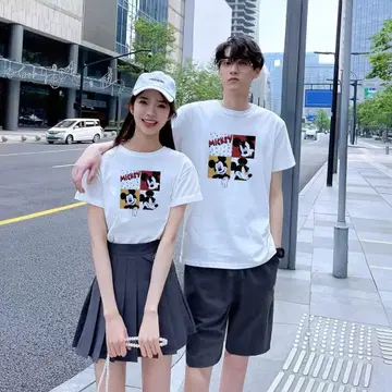 미키마우스 그래픽 티셔츠 커플룩 2장 가격 사이즈 선택 가능