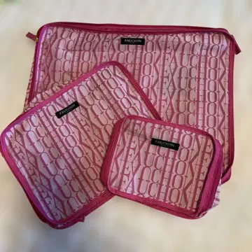 새상품 포숑 fauchon 트래블 파우치 분류 팩 핑크