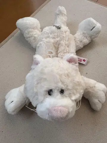 미사용 새상품 NICI 니키 흰고양이 피규어 파우치 봉제 인형