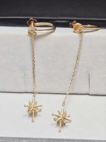STAR JEWELRY CROSSING STAR 롱 귀걸이 K10