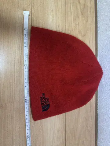 THE NORTH FACE 빨간색 니트 모자