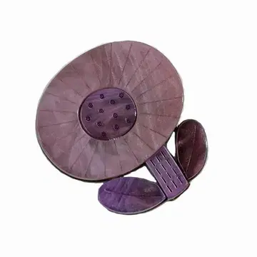 핀즈 배지 브로치 배지 (아크릴) 썬플라워 보라색 퍼플
