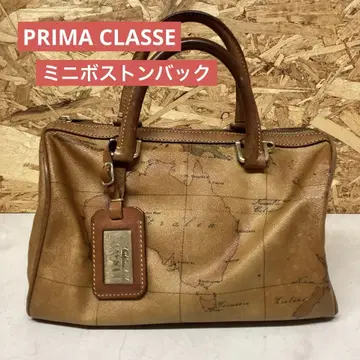 PRIMA CLASSE 플리마켓 미니 보스턴 백 세계지도 패턴 (85)
