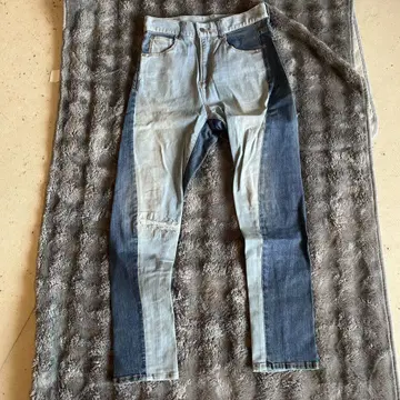 UNITED ARROWS 테이퍼드 스키니 데님 블루 계열 S 사이즈