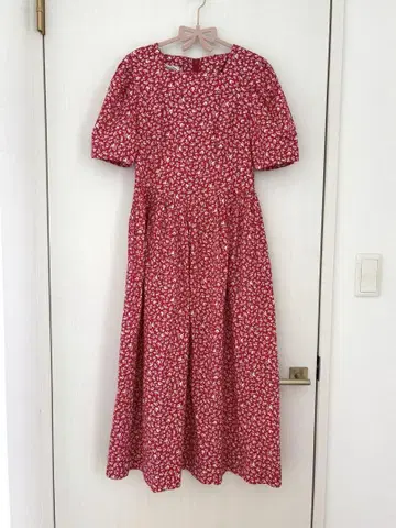 laura ashley 꽃무늬 반팔 롱 원피스 로라 애슐리