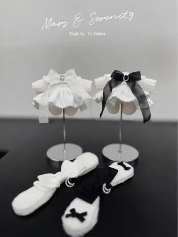 10cm 무속성 봉제 인형용 의류 달의 정원 블랙