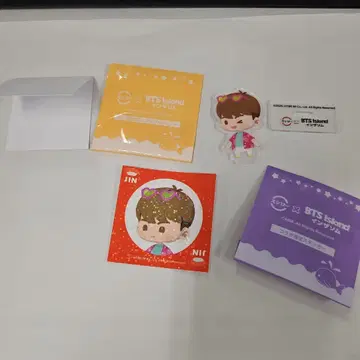 BTS Island JIN 아크릴 스탠드 & 스티커 세트