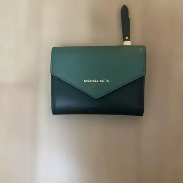 MICHAEL KORS 접이식 지갑 그린/블랙