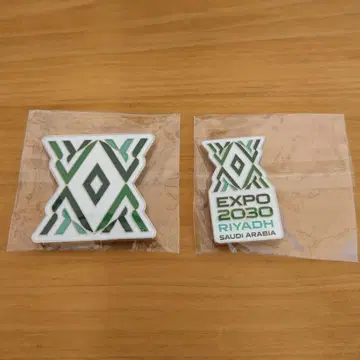 오사카 간사이 엑스포 사우디아라비아 핀 배지 2개 세트