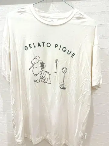 젤라또피케 스누피 PEANUTS 콜라보 티셔츠 접촉 냉감 상의