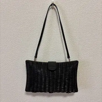 블랙 라탄 파티 백