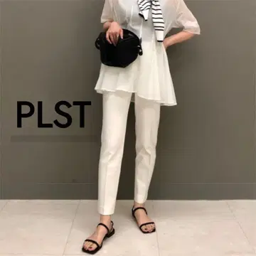 PLUS 플라스테 STYLE 스틱 팬츠 (코튼 블렌드)