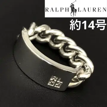 W062303-12) 랄프 로렌 925 실버 체인 반지