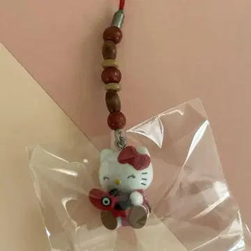 지역 특산품 키티 스트랩 빨간색